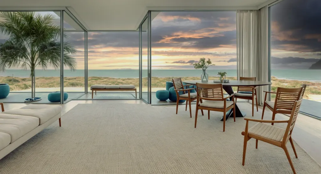 Beach view living room